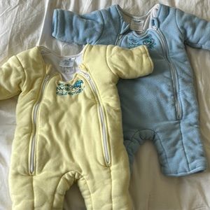 Baby Merlin Magic Sleepsuit bundle - 1 small/1 large
